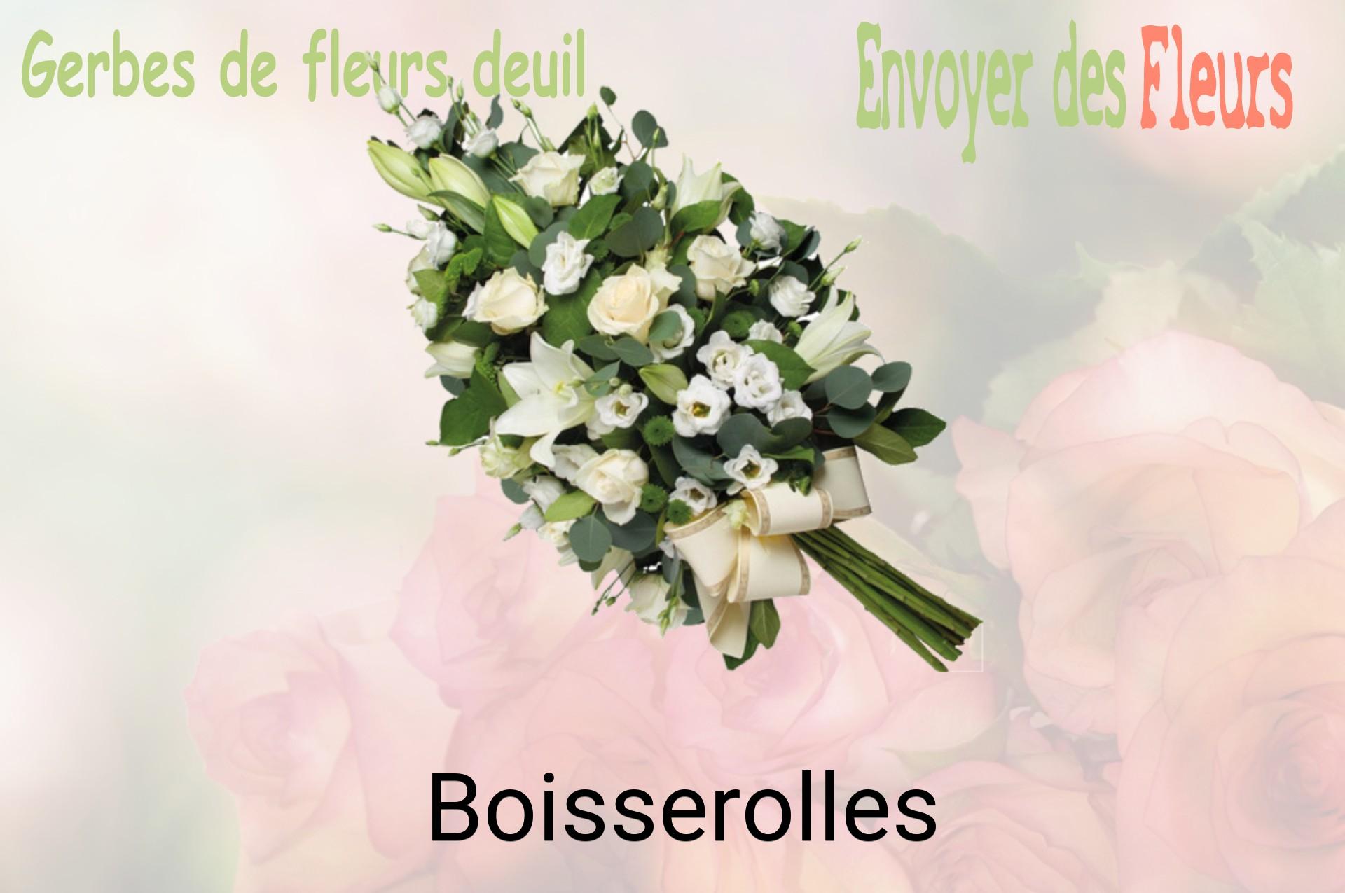 Gerbe de fleurs de deuil livrée à Boisserolles